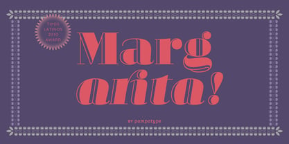 Margarita Font Poster 1