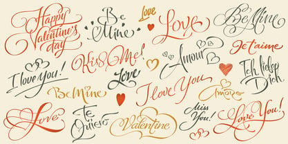 FM Valentines PRO Font Poster 3