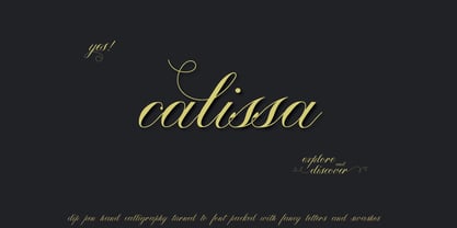 Calissa Pro Font Poster 1