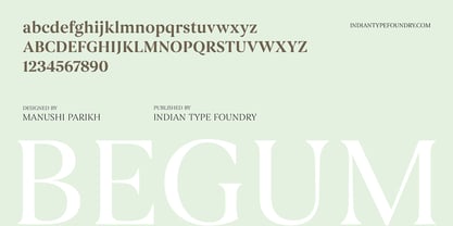 Begum Font Poster 9