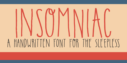 Insomniac Font Poster 1