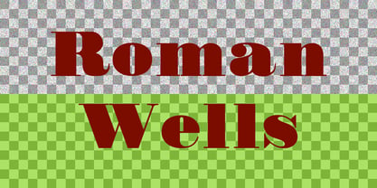 Roman Wells Font Poster 1