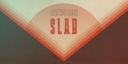 Lichtspielhaus Slab Font Poster 1