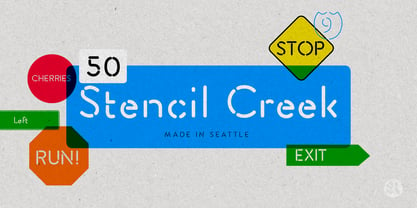 Stencil Creek Font Poster 1