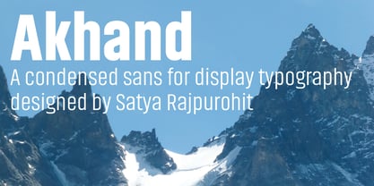 Akhand Font Poster 1