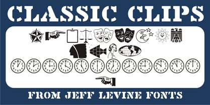 Classic Clips JNL Font Poster 1