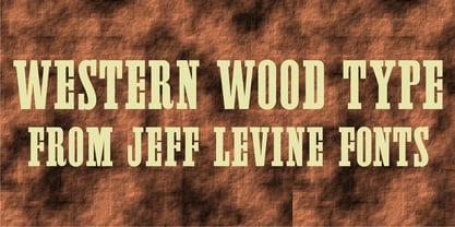 Western Wood Type JNL Font Poster 1