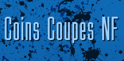 Coins Coupes NF Font Poster 1