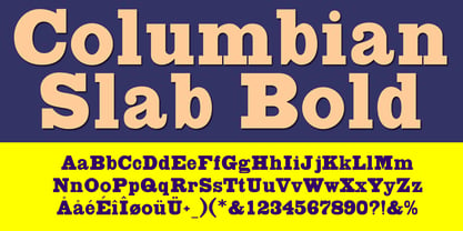 Columbian Slab Font Poster 1