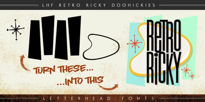 LHF Retro Ricky Doohickies Font Poster 7