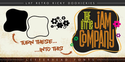 LHF Retro Ricky Doohickies Font Poster 6
