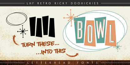 LHF Retro Ricky Doohickies Font Poster 5