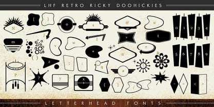 LHF Retro Ricky Doohickies Font Poster 2