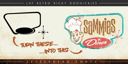LHF Retro Ricky Doohickies Font Poster 3