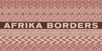 Afrika Borders Font Poster 1