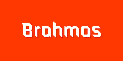 Brahmos Font Poster 4