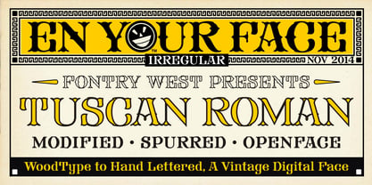 FHA Tuscan Roman Font Poster 4