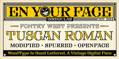 FHA Tuscan Roman Font Poster 5