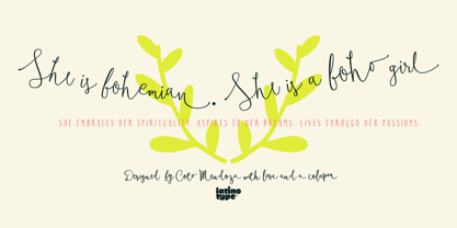 Boho Font Poster 10