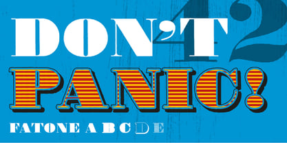 Fatone Font Poster 1