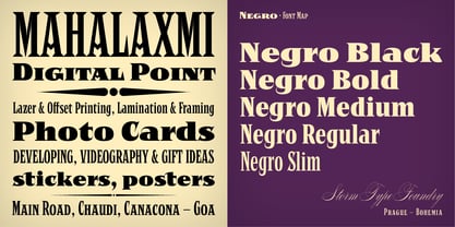 Negro Font Poster 5