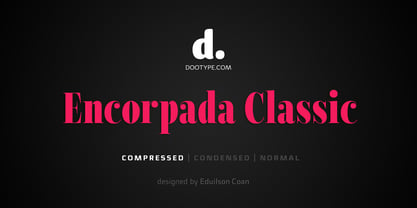 Encorpada Classic Compressed Font Poster 1