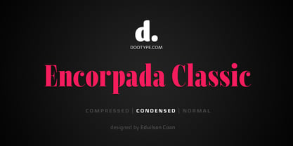Encorpada Classic Condensed Font Poster 1