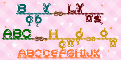 Baby Lyns ABC Font Poster 2