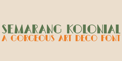 Semarang Kolonial Font Poster 1