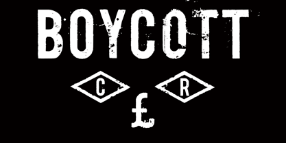 Boycott Font Poster 4