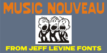 Music Nouveau JNL Font Poster 1