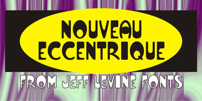 Nouveau Eccentrique JNL Font Poster 1