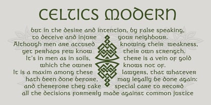 Celtics Modern Font Poster 1