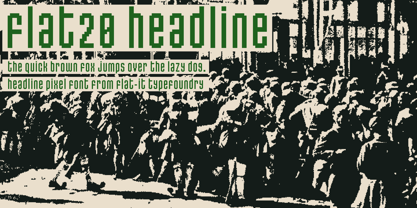 Flat20 Headline Font Poster 2