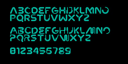 Neon Font Poster 3
