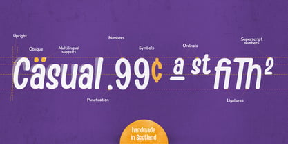 Handy Casual Condensed Font Poster 2