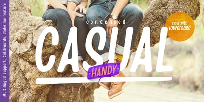 Handy Casual Condensed Font Poster 1