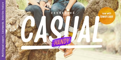 Handy Casual Condensed fuente Póster 1