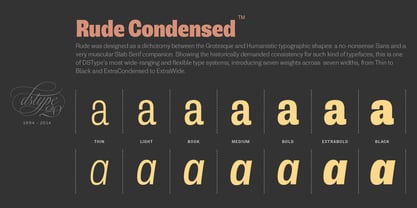 Rude ExtraCondensed Font Poster 5