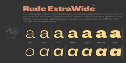 Rude ExtraWide Font Poster 15