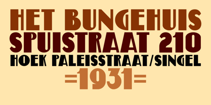 Bungehuis Font Poster 2