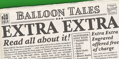 Extra Extra Font Poster 1