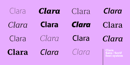 Clara Sans Font Poster 3