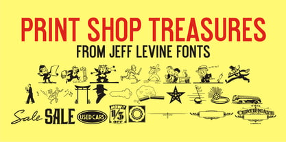 Print Shop Treasures JNL Font Poster 1