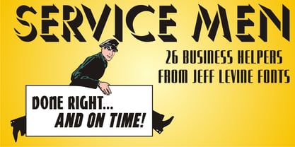 Service Men JNL Font Poster 1