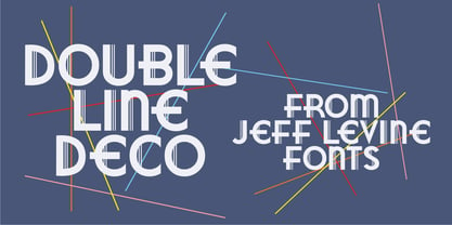 Double Line Deco JNL Font Poster 1
