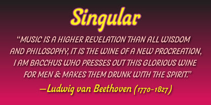 Singular Font Poster 4