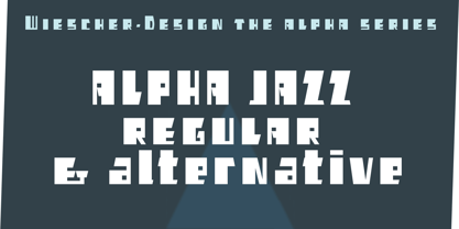 Alpha Jazz Font Poster 2