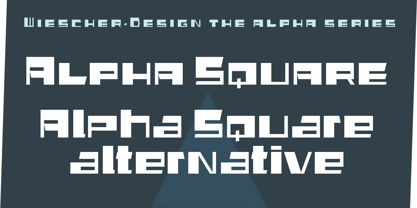 Alpha Square Fuente Póster 1