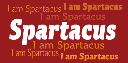 Spartacus Font Poster 1